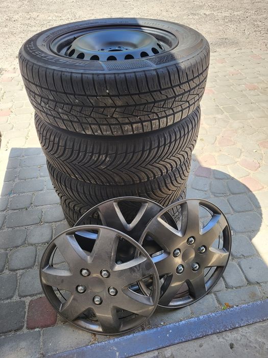 Шини,диски ковпаки комплект колеса взборі Renault Kangoo R15,195/65: 9 ...