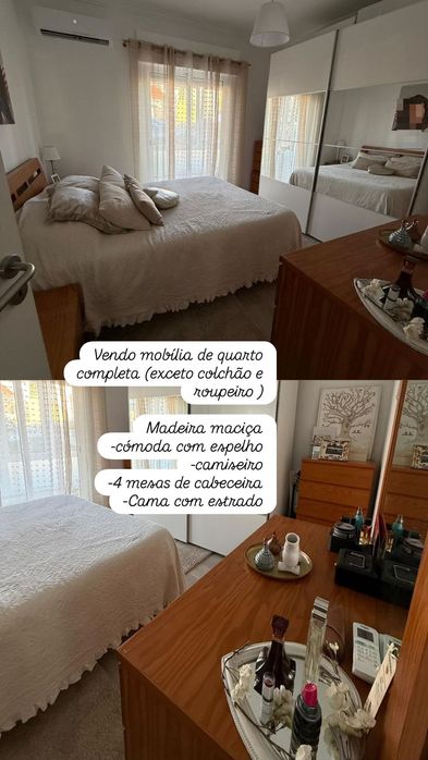 Quarto madeira maciça completo