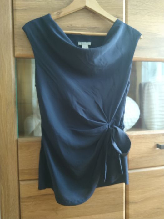 Elegancka bluzka H&M granatowa 36