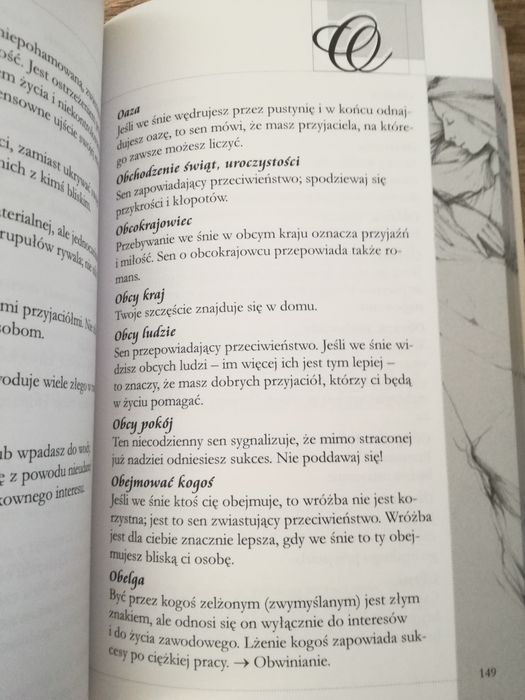 Książka z interpretacją snów, Sennik