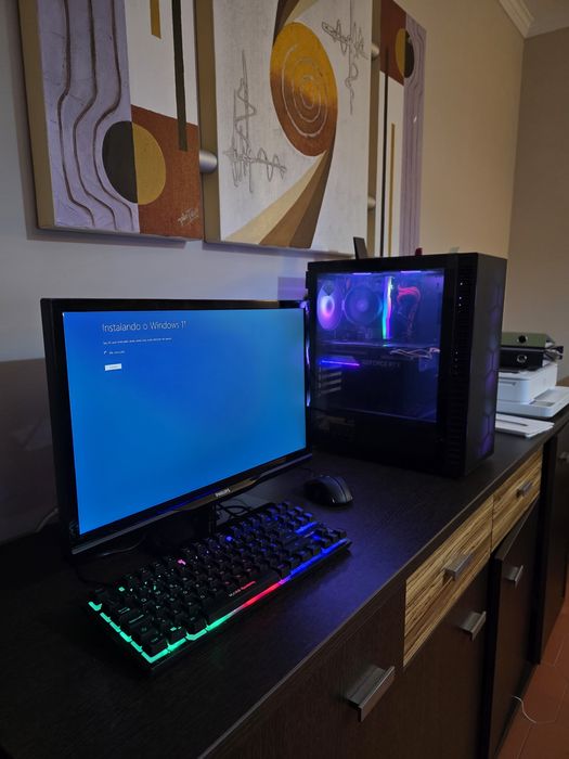 PC gaming completo rtx 3060 ti, ryzen 5 5500, 16gb DDR4 , 500gb m.2