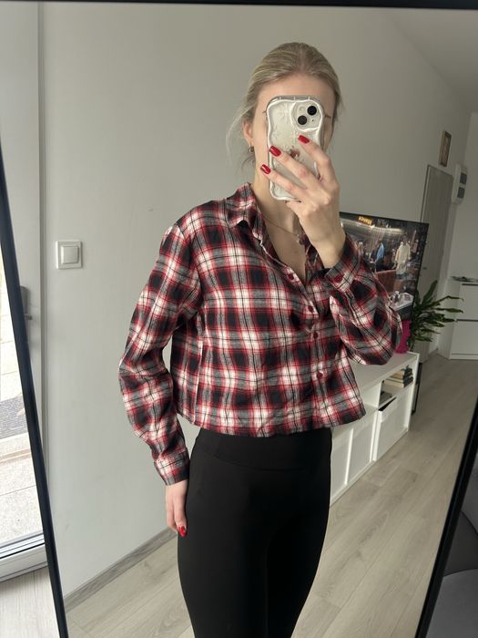 Krotka koszula w krate