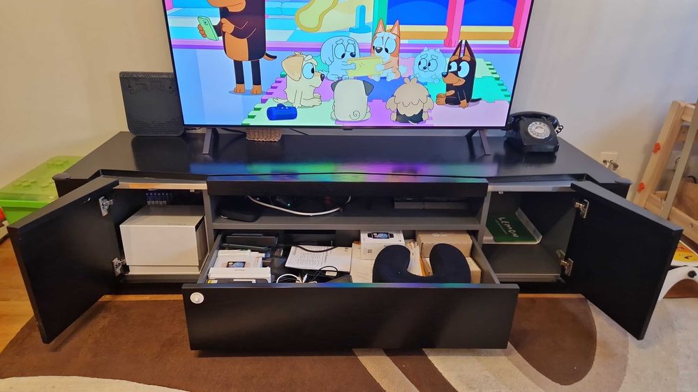 3 Móveis Sala MOVEME móvel tv, Bar e Aparador/Louceiro com gaveta para faqueiro. Conjunto