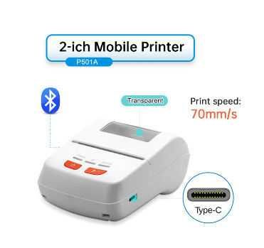 Прінтер чеків мобільний - XPRINTER XP-P501A