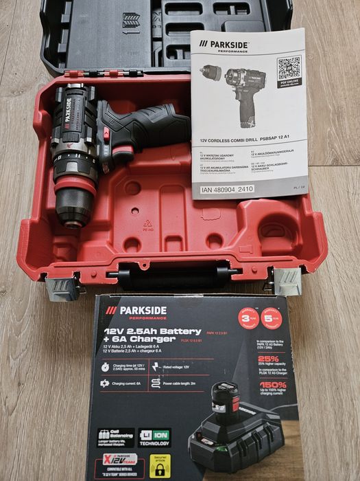 Wkrętarka Parkside Performance 12V A1 komplet