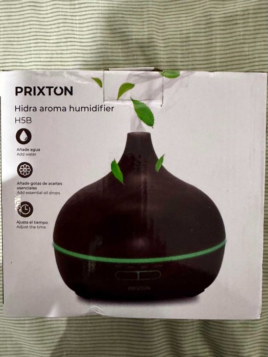 Humidificador e Difusor de Aromas PRIXTON Madeira Escura Hidra