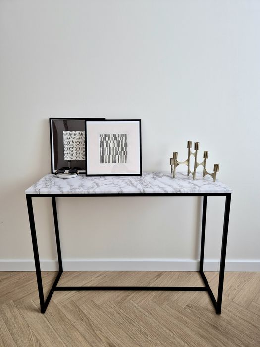 Konsola biurko francuskie płytka toaletka marble marmur glamour decor