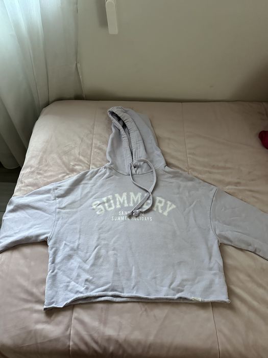 Sweat roxa com carapuço Pull&Bear