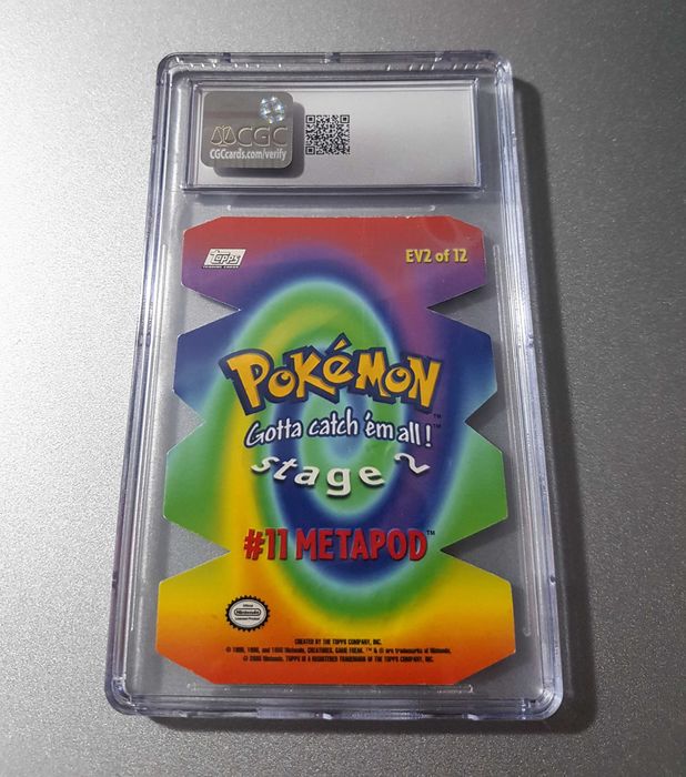 Metapod Rare "Die-Cut" - CGC 8.5 - Pokémon Topps 2000