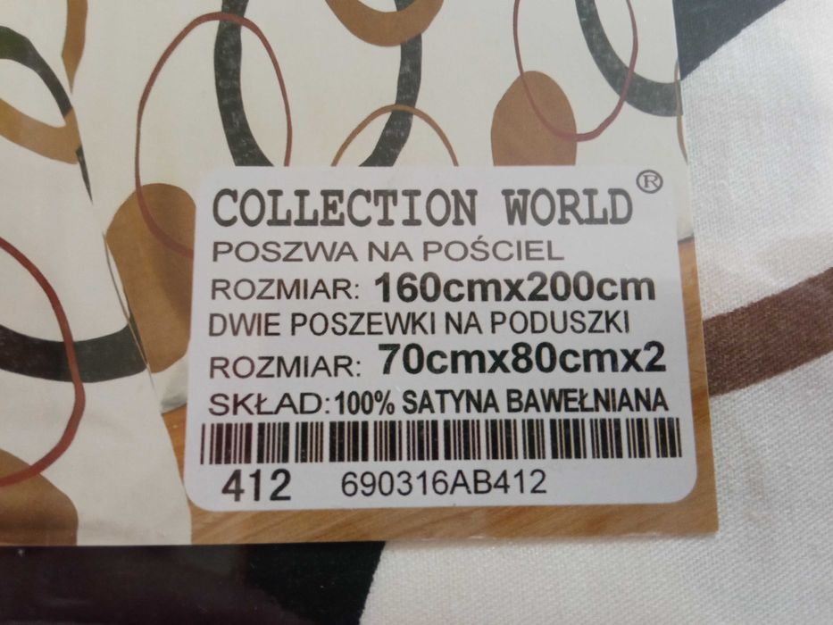 Pościel 160x200 Satyna bawełniana collection world
