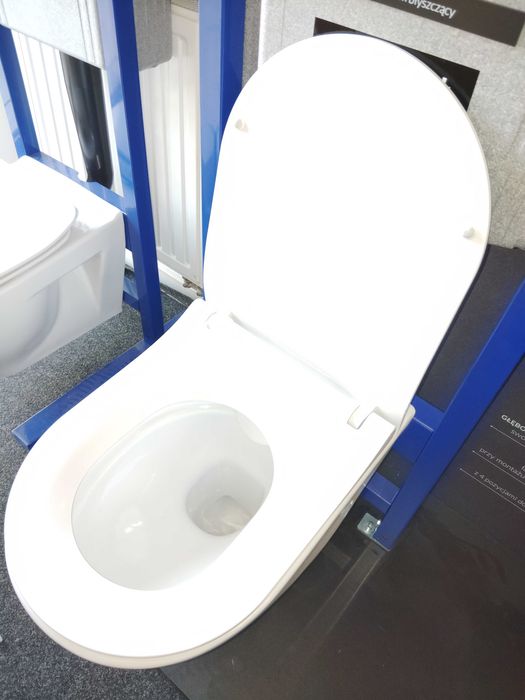 stelaż poddtynkowy wc z miską city oval i przyciskiem Cersanit