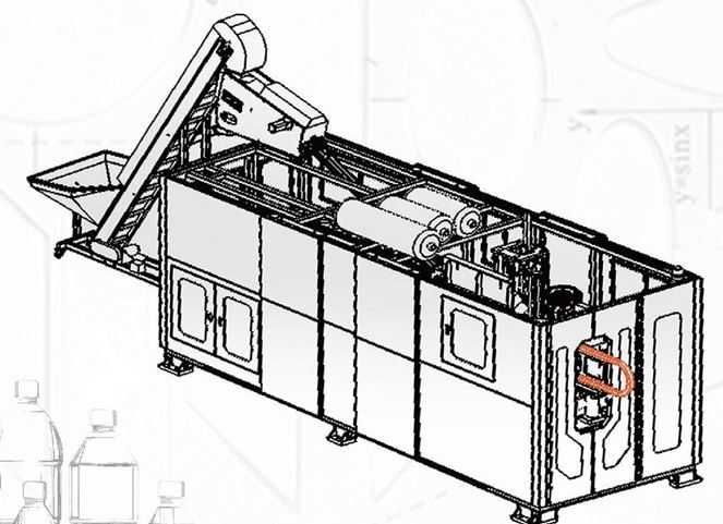 Лінія видуву ПЕТ тари, продуктивністю 8000 бутилок за годину