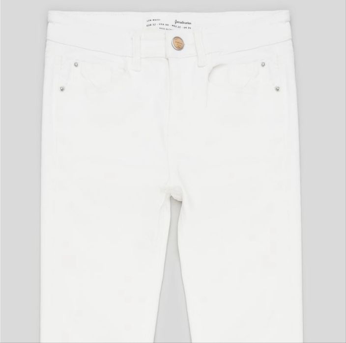 Джинси skinny жіночі Stradivarius 1420/480/003 32 білі