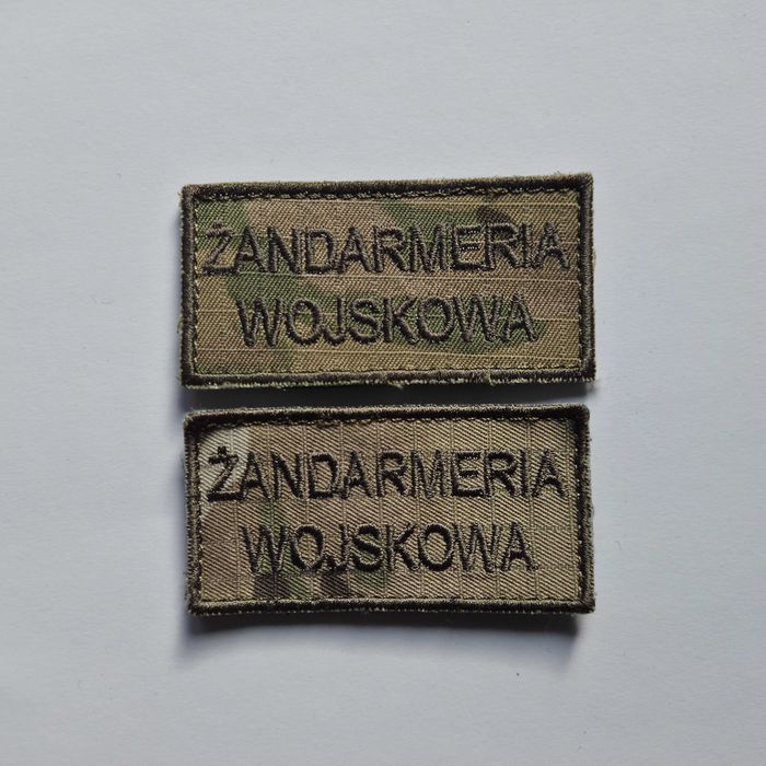 Naszywki Żandarmeria Wojskowa - multicam 2 szt