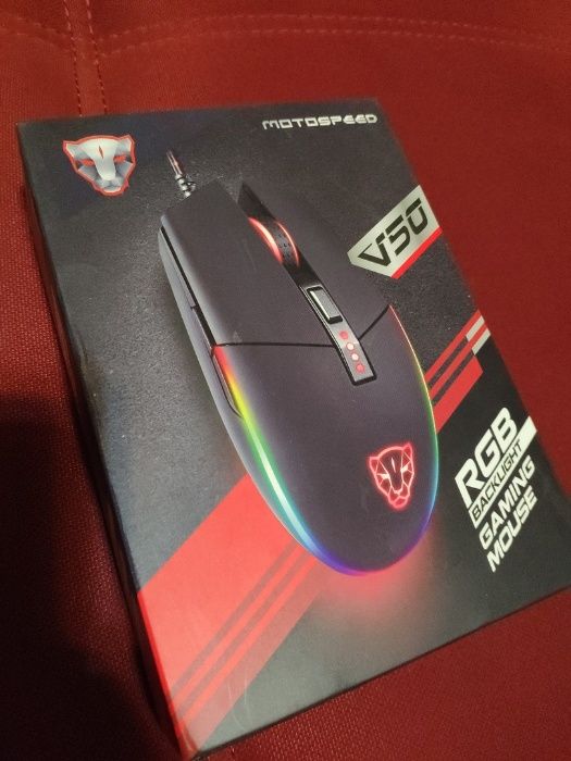 Геймерская мышь Motospeed V50 RGB подсветкой игровая
