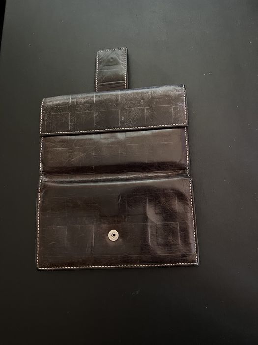 Carteira de pele castanha