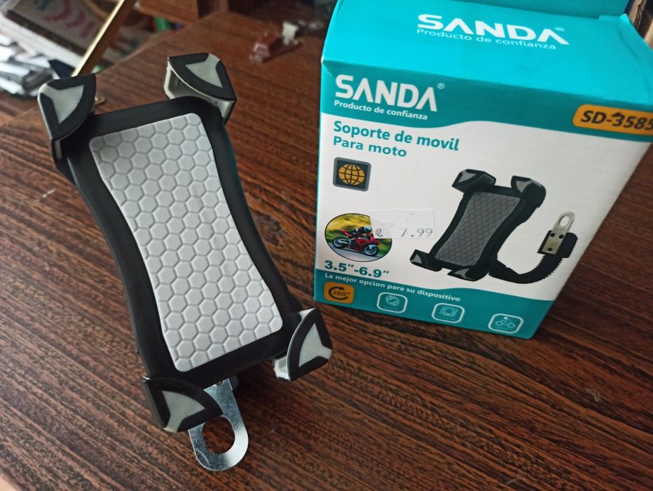 Suporte de telemóvel para moto