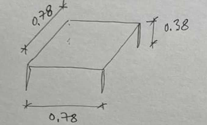 Mesa de Apoio / Centro Branco Minimalista + Estrutura de Metal
