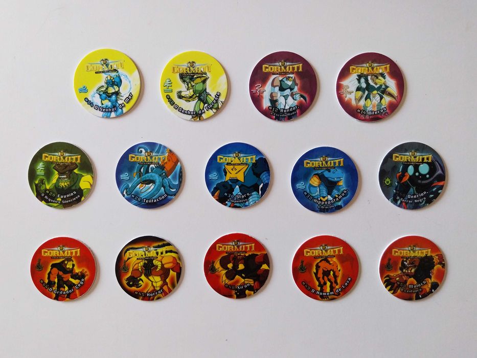 14 tazos GORMITI | Chipicao / Cheetos lote ou venda a vulso