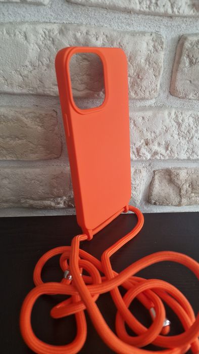 Strap Silicone Case do Iphone 14 Pro Max  pomarańczowy