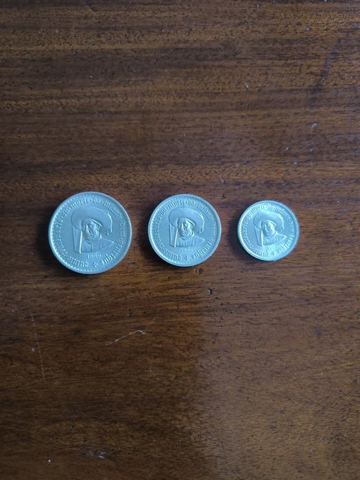 3 moedas prata Infante D. Henrique (série henriquina)