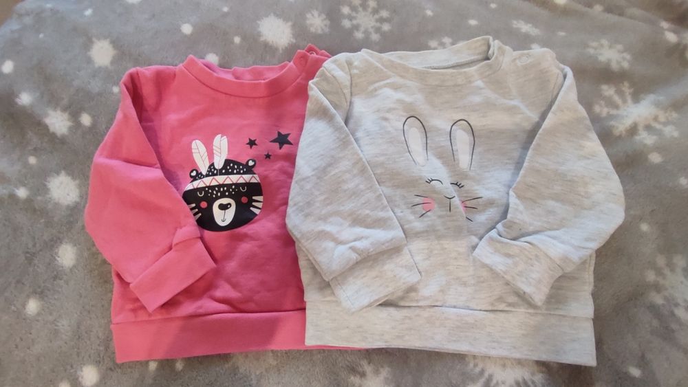 Dwie nowe bluzy niemowlęce 68