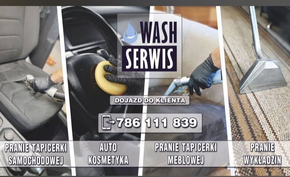 Pranie tapicerki meblowej samochodowej pranie dywanów auto detailing