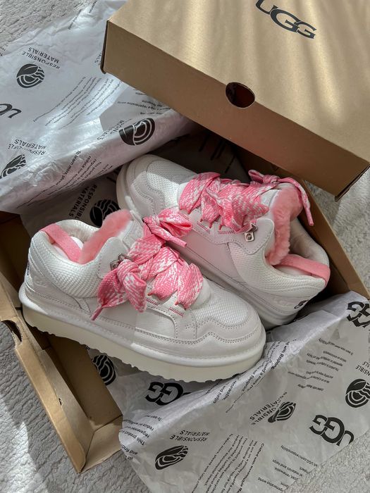 UGG Lowmel Love 25 Valentines Edition Limited уггі ботінки білі рожеві