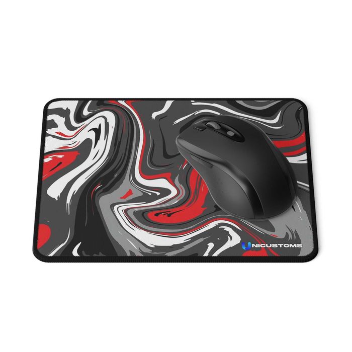 Mousepad MINI ( Vermelho/Cinza/Branco ) ( 24cm x 20 cm )