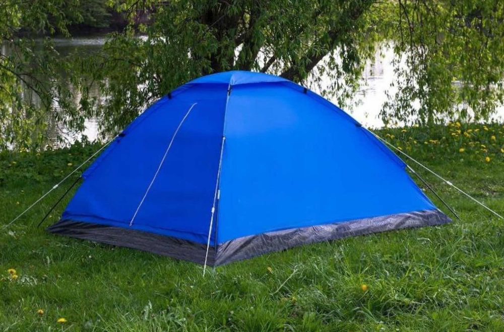 XXL 2w1 Mocny Namiot Turystyczny Kempingowy Rodzinny 4 Osobowy +GRATIS