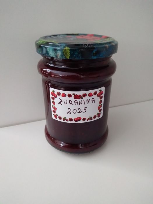 Żurawina bagienna błotna w słoiku konfitura, dżem 280g.