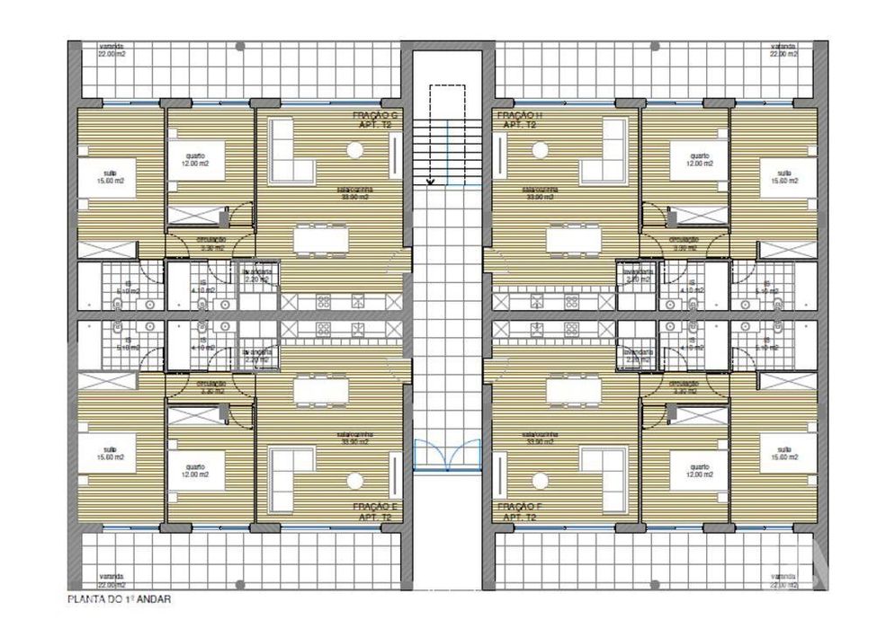 Apartamento T2 em Tamel (Santa Leocádia) E Vilar Do Monte de 112,00 m2
