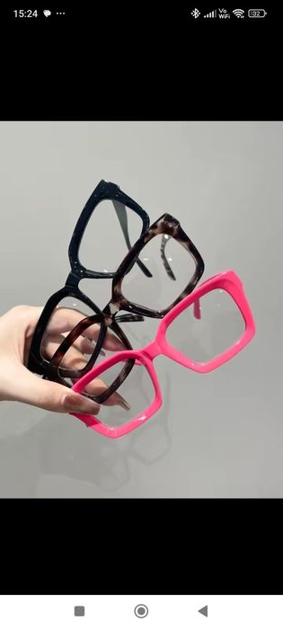 Zerówki modowe okulary retro UV ramki