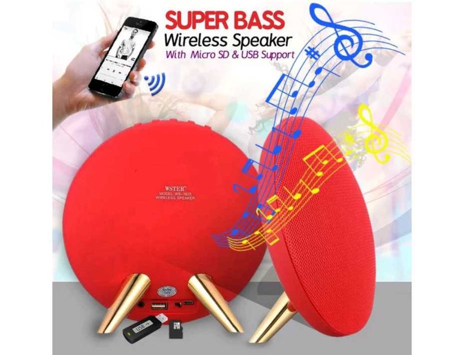 Głośnik Bluetooth Mobilny RADIO FM MP3 USB SD Akumulator Czarne