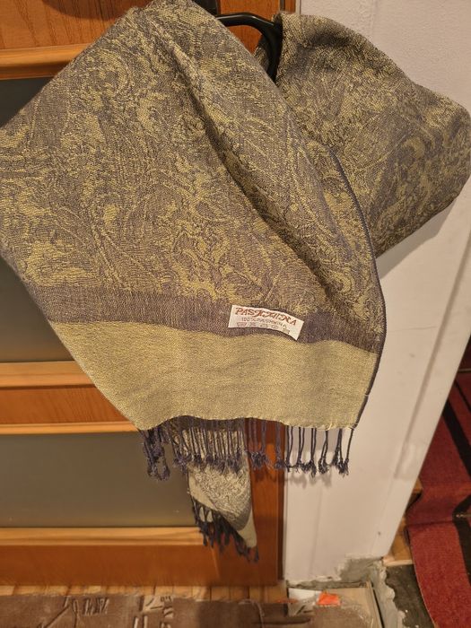 Szaliki pashmina wełna, jedwab