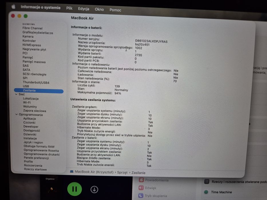 Apple MacBook Air M1 13,3" [2020] 16GB RAM 256GB SSD Gwiezdna Szarość