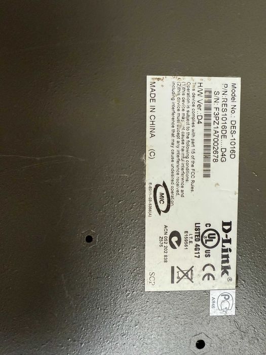 Комутатор D-Link DES-1016D