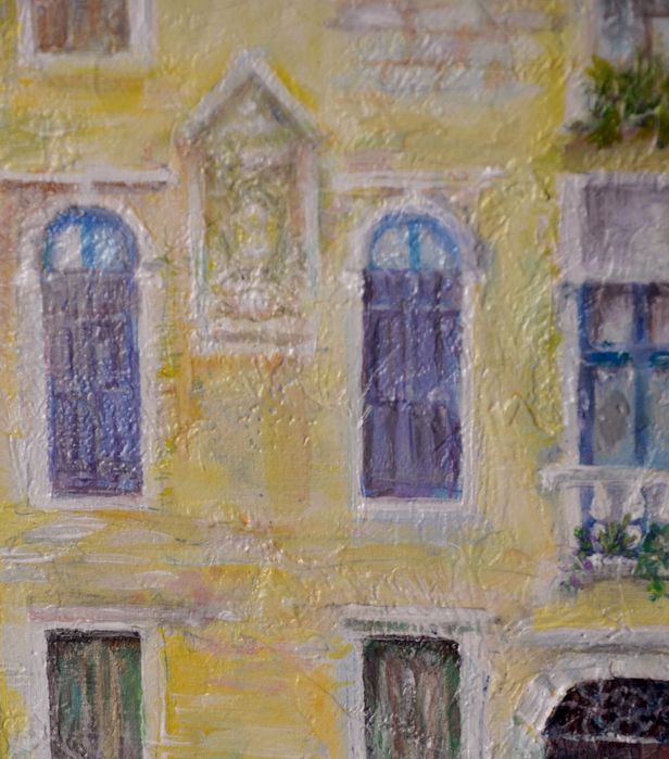 Wenecja.Gondola.Obraz ręcznie malowany na prezent.Weduta od autora.