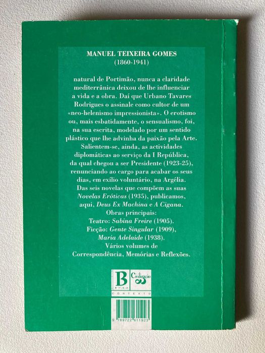 Duas Novelas Eróticas, de M. Teixeira Gomes