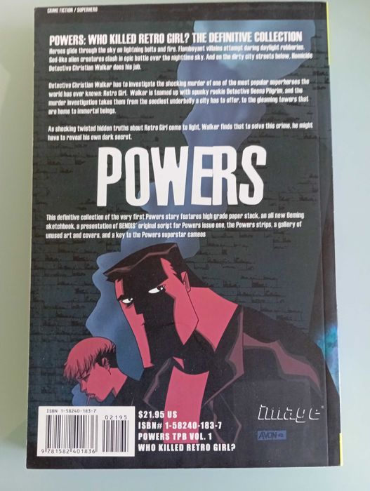Livro "Powers - Who Killed Retro Girl?" de Brian Michael