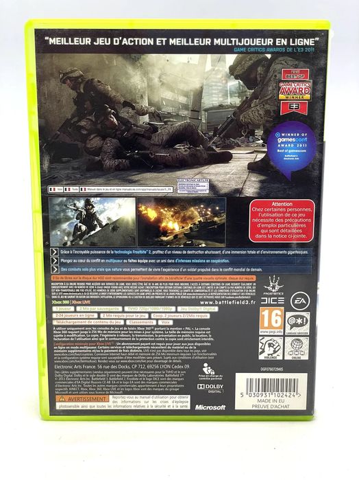 Battlefield 3 Xbox 360 Po Angielsku