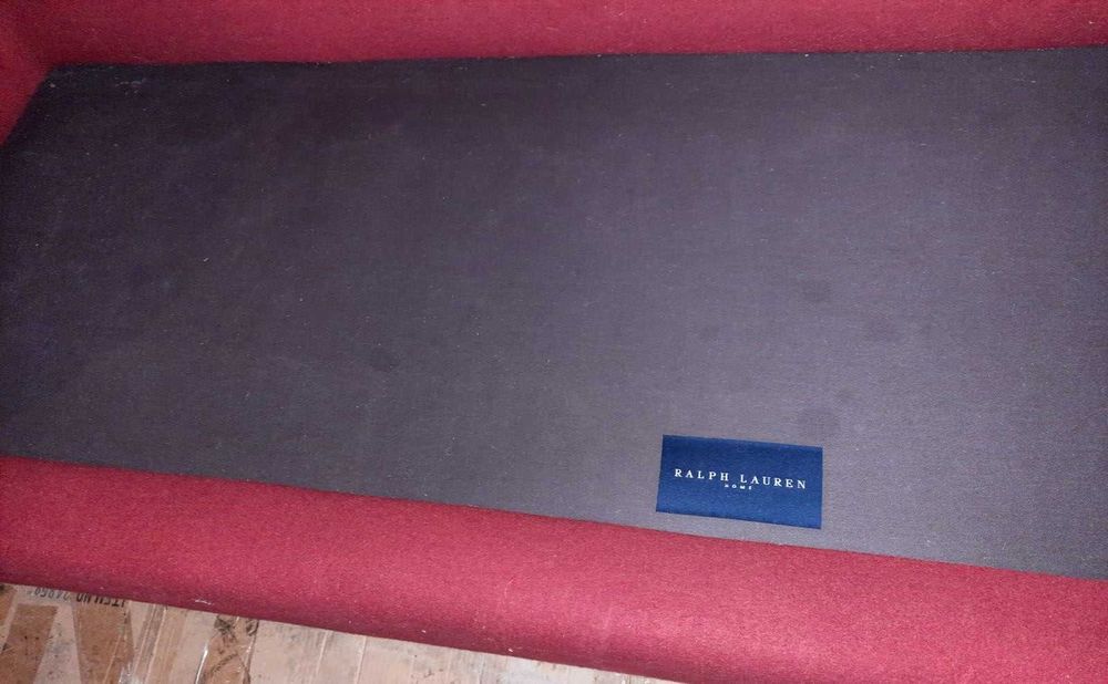 Диван шкіра і тканина / кожа, ткань / Ralph Lauren червоний велюр