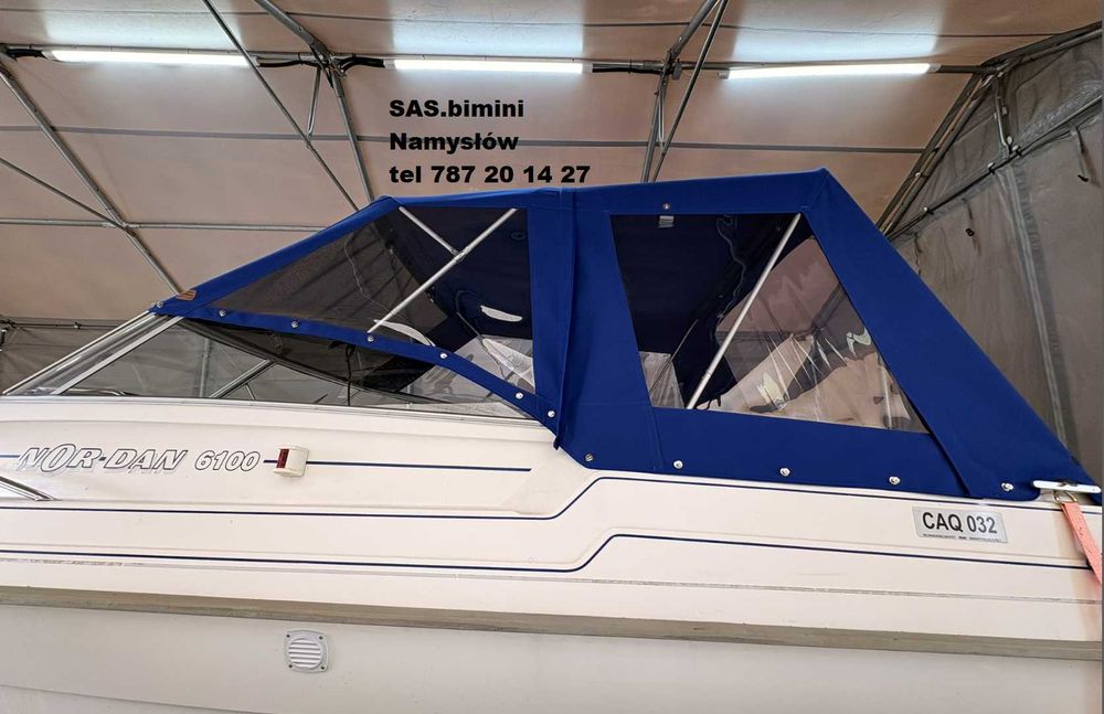 Szycie na wymiar zabudowa Bimini, Cabrio, Portówka, Plandeka, Tapicerka