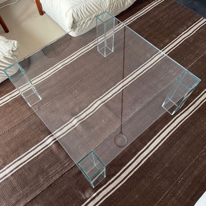 Mesa de Centro Kave Home - Vidro Temperado 85x85