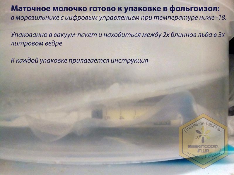 Маточное молочко чистое свежезамороженное (30 дн курс)