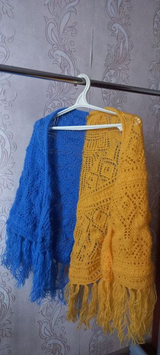 Шаль вязаная, handmade