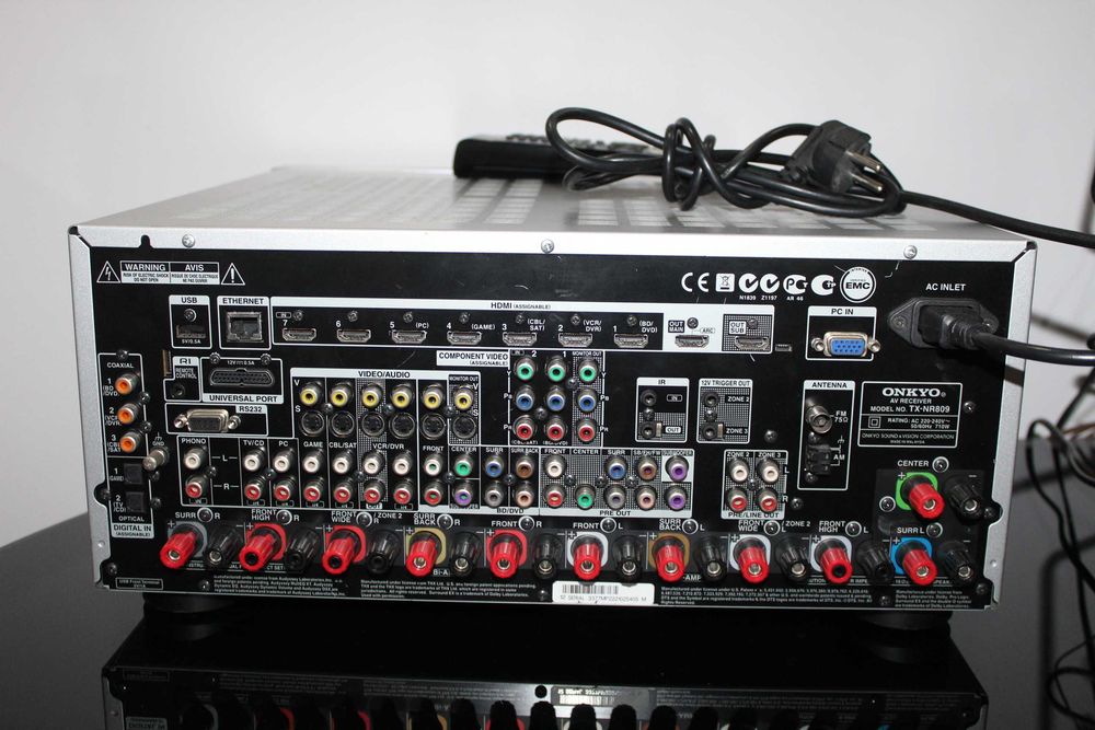 ONKYO TX-NR809 Amplituner kino domowe 7.2 USB hdmi r.internet Wysyłka