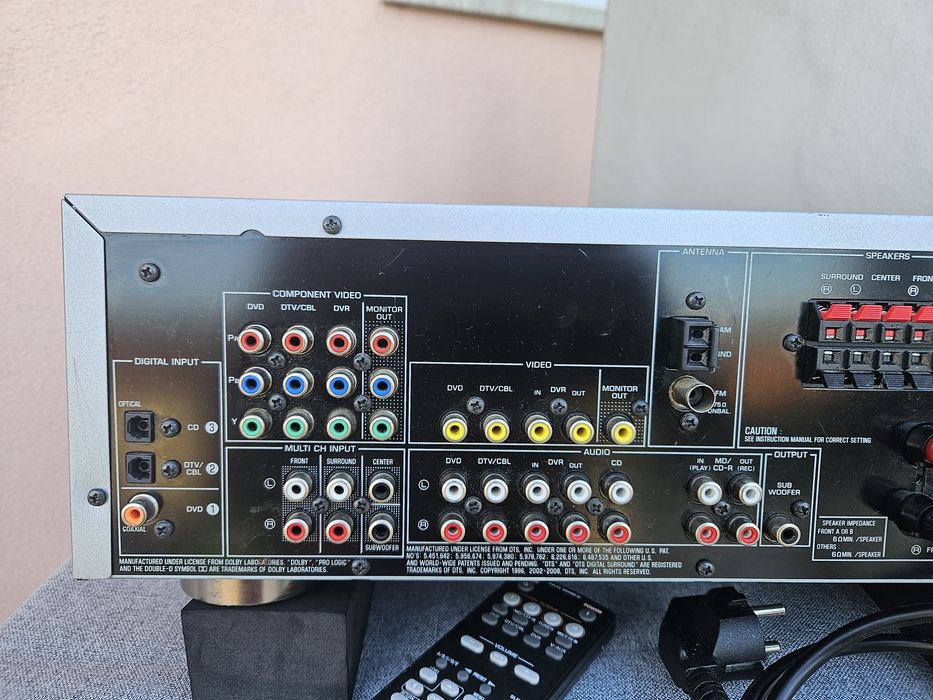 Home Cinema 5.1 Yamaha RX-V361 (Recetor + Colunas) – Excelente Som!RESERVADO