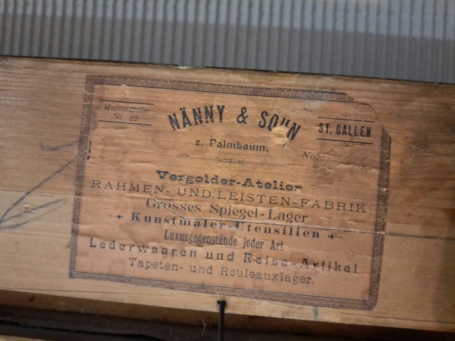 Cesar Bentivoglio(1868–1952)– duży obraz olejny na płótnie, pejzaż, z