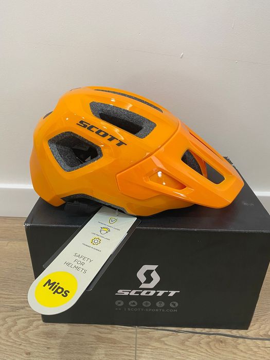 Kask rowerowy Scott Argo Plus Mips - fire orange - S/L - (54 - 58 cm)